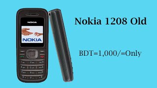 Nokia 1208 | Single SIM | Feature Phone | Refurbished | নকিয়া ১২৮০। নকিয়া বাটন ফোন। Review | Price