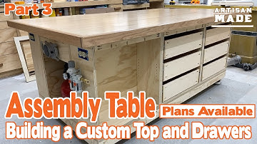 How to build a mobile workbench/ assembly table / Outfeed Table-Part 3 / DIY Shop Projects