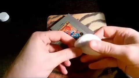 How to Remove Permanant Marker from a Game Cartridge
