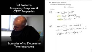 DSP Topic 6: Time Invariance Examples