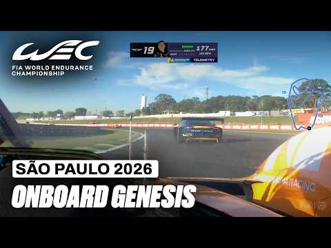 Onboard Lap Mathieu Jaminet Genesis Hypercar | Rolex 6 Hours of São Paulo 2026 | FIA WEC