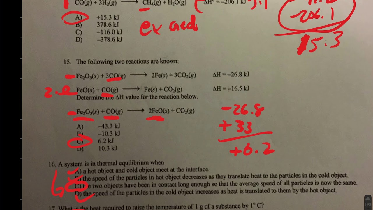 Chem 1 Honors ch 3/17 test review - YouTube
