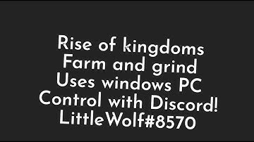 Rise Of Kingdoms Gathering Bot With Custom Coordinates