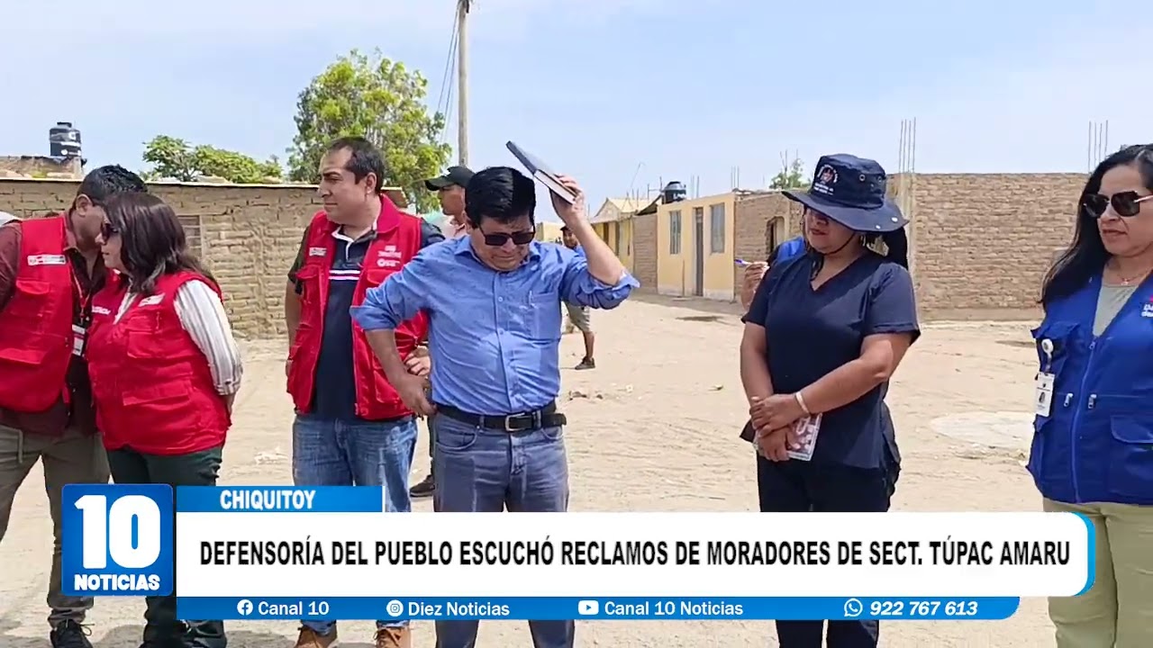 #chiquitoy - DEFENSORÍA DEL PUEBLO ESCUCHÓ RECLAMOS DE MORADORES DE SECTOR  TÚPAC AMARU