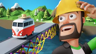 Building Bridges That are 100% Safe to Drive on (Poly Bridge 2 Gameplay)