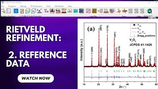 Rietveld Refinement using FullProf Suite in Easy Steps: Step 2: Refrence Data File