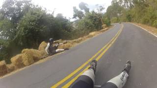 Street Luge Bateria de Treino Acidente do Rada