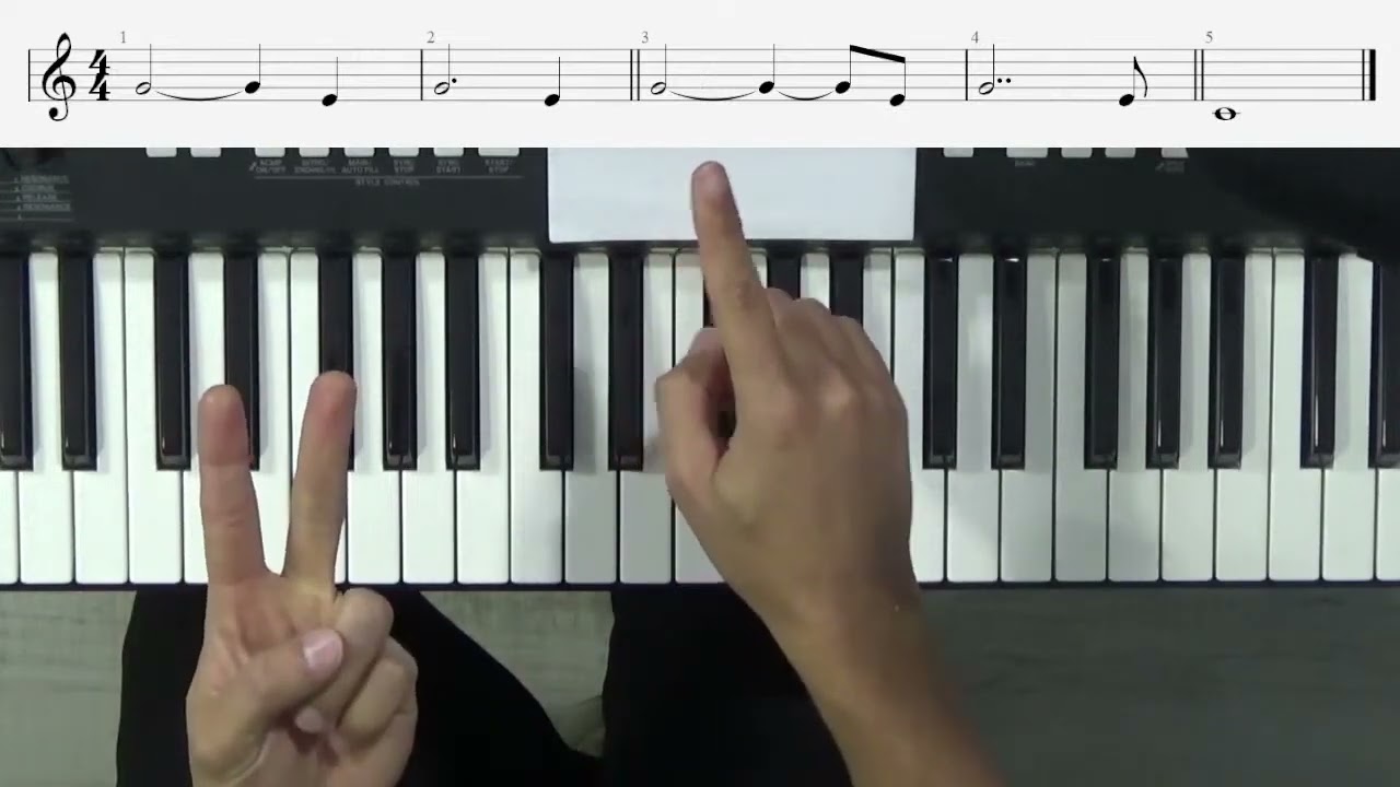 Curso de Solfeo 173 - Ejemplo de Doble Puntillo con piano