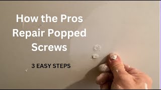Famous Fixing Popped Drywall Screws is Easy Wealth
