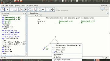 Geogebra Tutorial 4 - Creating sliders and input boxes