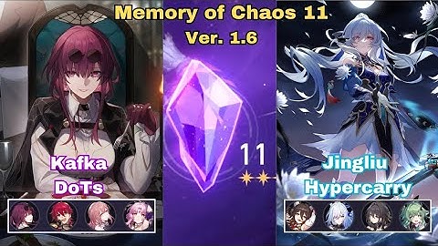 E0 Kafka DoTs & E0 Jingliu Hypercarry w/E1S1 Ruan Mei Memory of Chaos 11 | Honkai Star Rail 1.6
