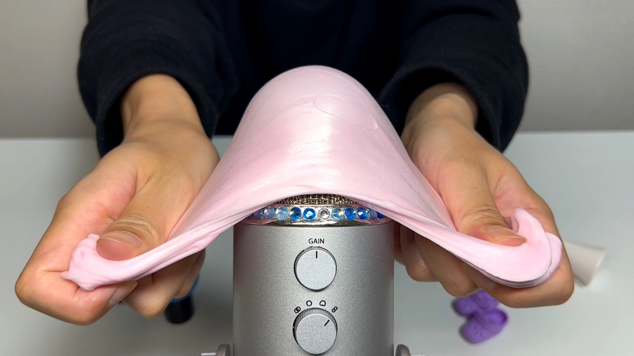 【ASMR】囁きながら最近お気に入りのスライムでASMRしてみた