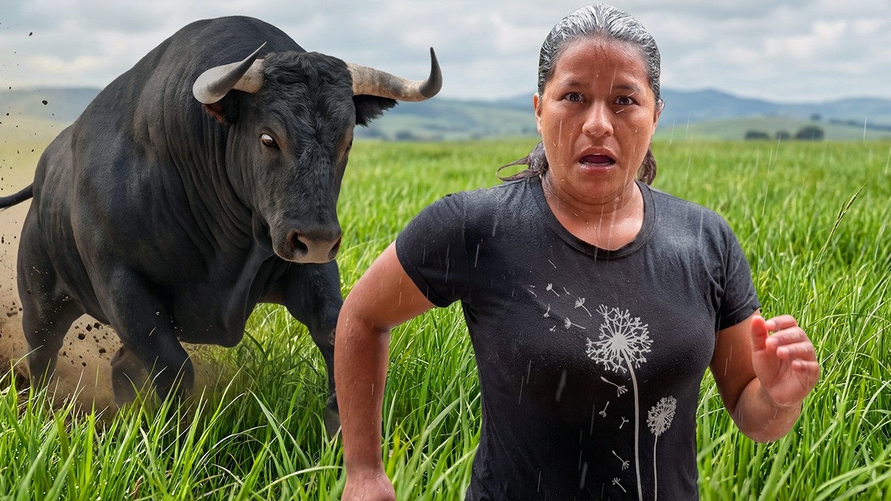 Hoy Sali a Ayudar a ver las Vacas de mi Mamá y miren lo que me Paso. .