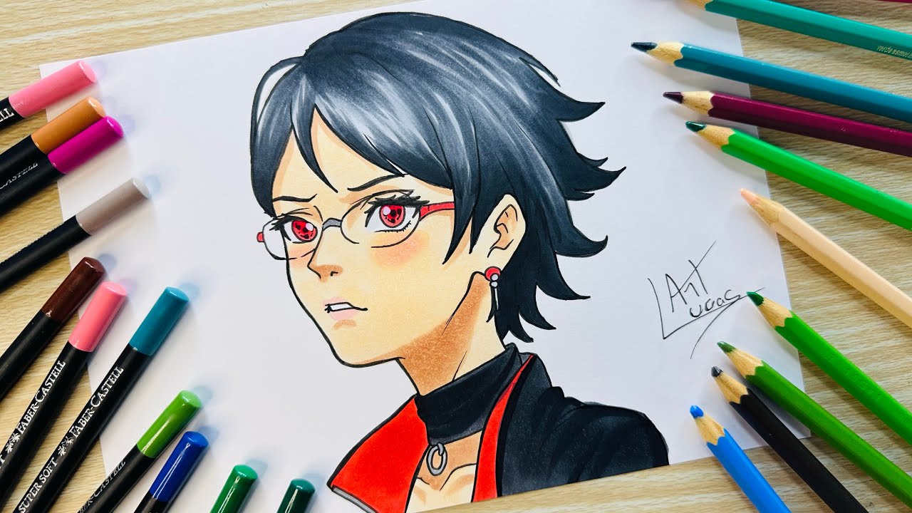 como desenhar a sarada