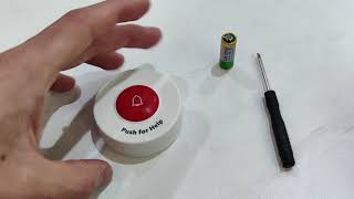 Instructions for Installing Battery for SYNLETT J021G1 Call Button