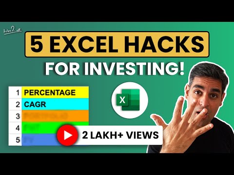 Grow your money through Excel | Ankur Warikoo | Personal Finance | Investing using Excel