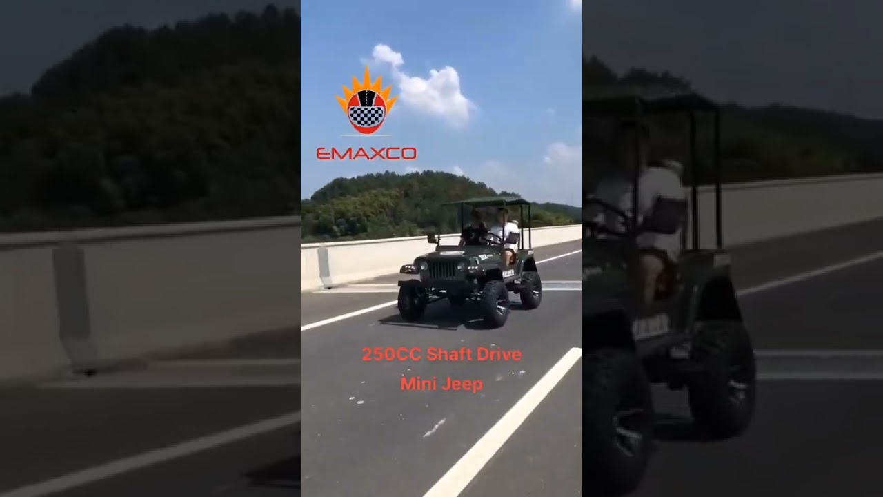 Adults Big 200CC Off road Petrol Mini willys Jeep- Automatic with Seat belts