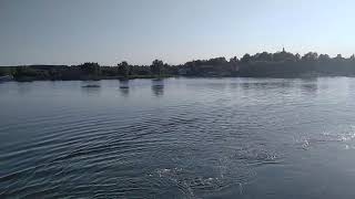 Departure From Myshkin Town Yaroslavl Region Of Russia By Boat.