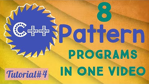 Pattern programs in c++ /Number pattern in c++ programming/triangle/star