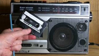 Record quality of the Sanyo M2564F radio/cassette player