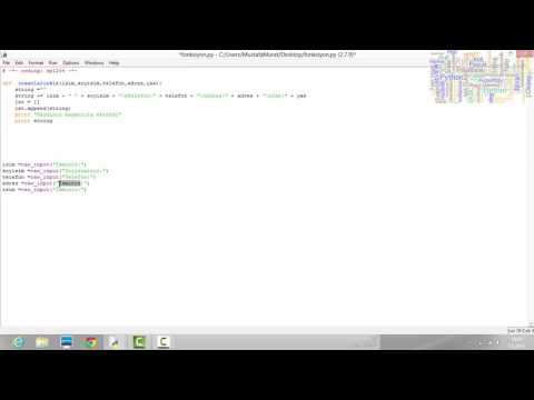 python dersleri 20fonksiyonlar