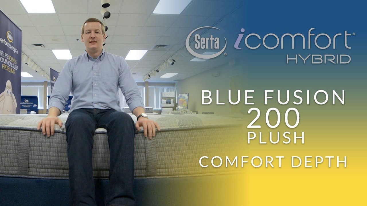 serta icomfort hybrid blue fusion 200 plush king