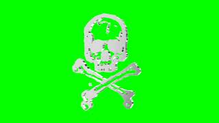 Skull Shield | Free Green Screen | Video Loop