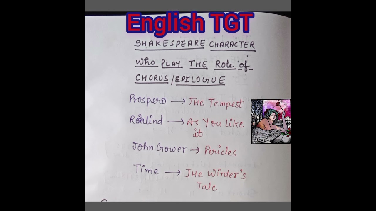 Character who play the role of Chorus