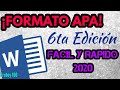 ✔️COMO HACER UNA INVESTIGACIÓN EN FORMATO APA 2021 (6TAEDICIÓN FÁCIL Y RÁPIDO) | 𝔼𝕣𝕦𝕓𝕖𝕪 𝟙𝟘𝟘