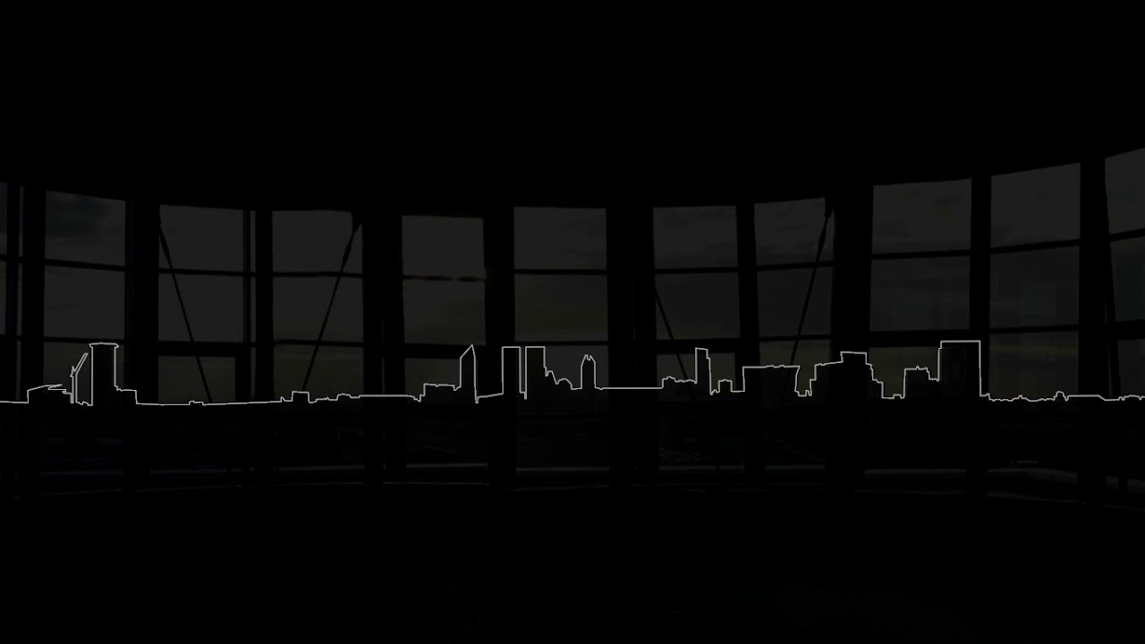 Skykline The Hague from Haagse Veste