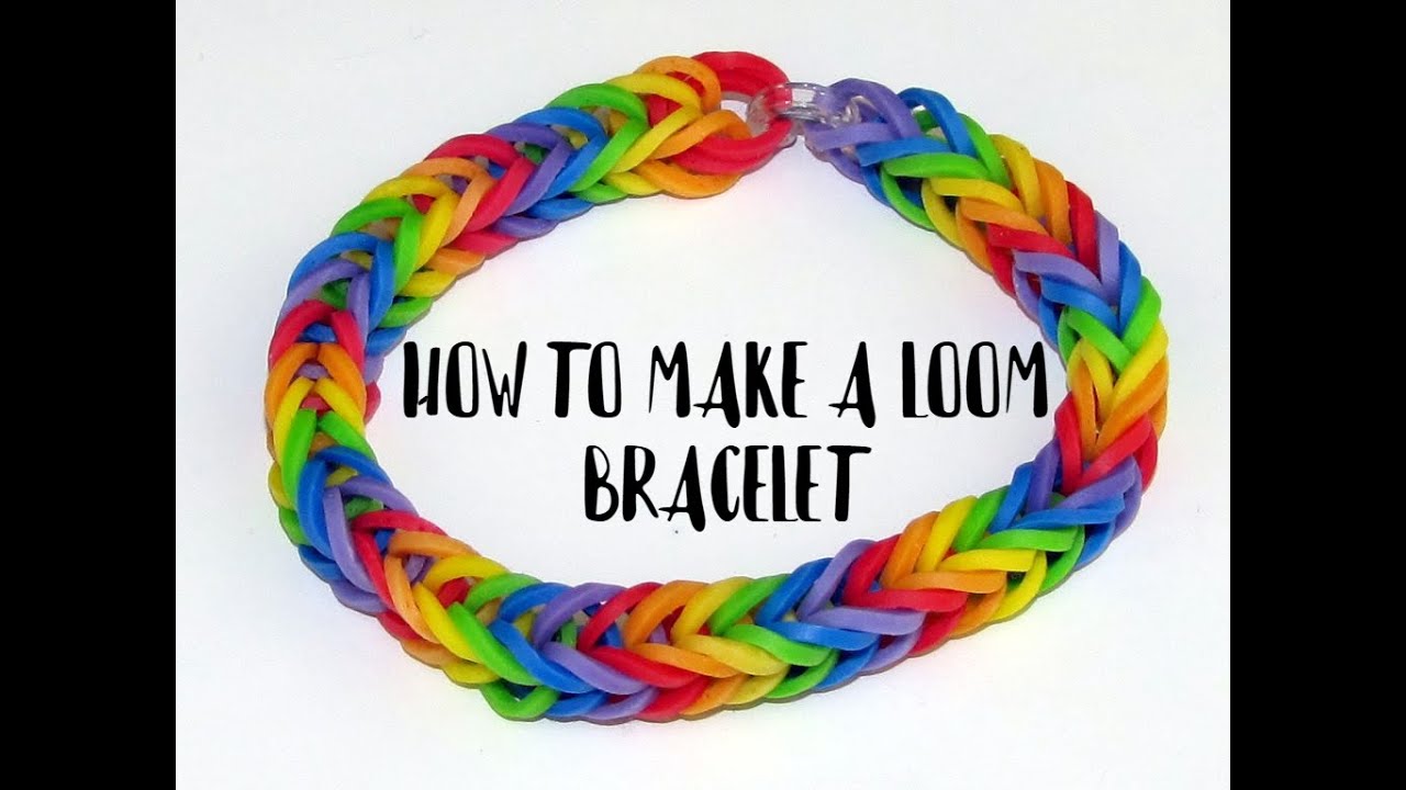 How to Make a Rubber Band Bracelet (Loom Bracelet) Tutorial Video