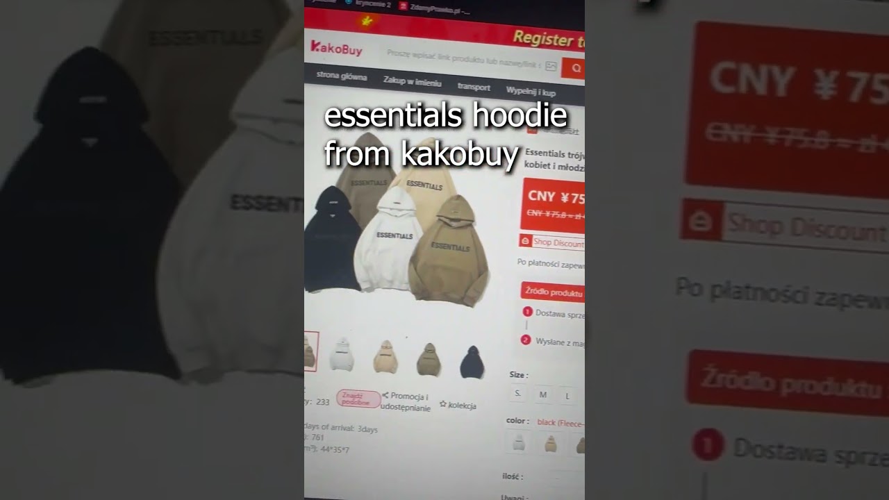 essentials hoodie from kakobuy 