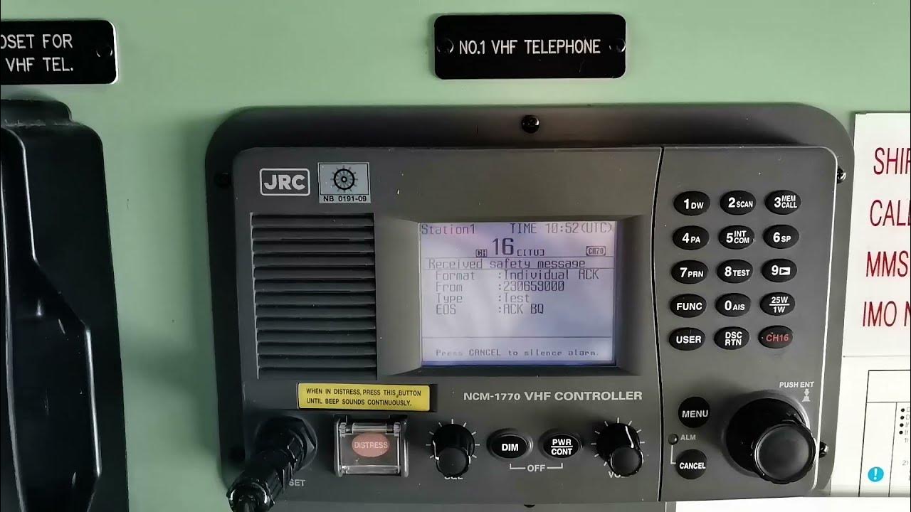 HOW TO SEND MF HF & VHF DSC TEST CALL YouTube