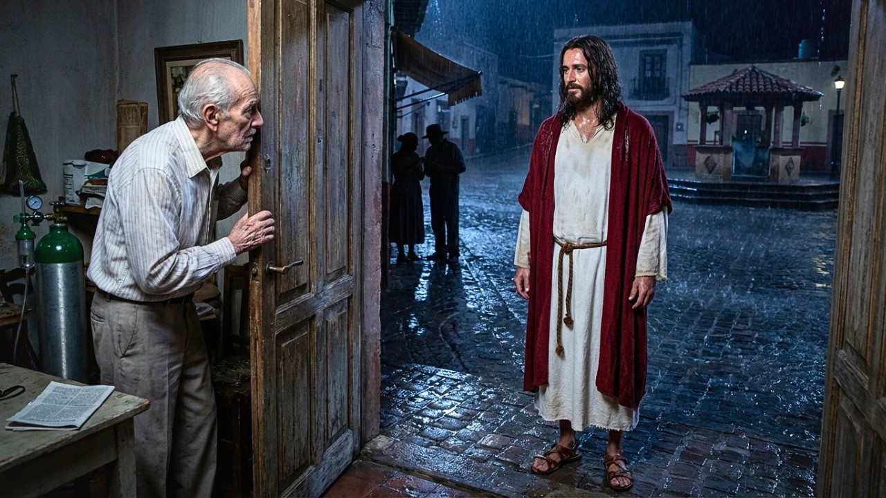 UN ANCIANO ENFERMO DEJÓ ENTRAR A UN DESCONOCIDO Y TODO CAMBIÓ CUANDO VIO QUE ERA JESÚS