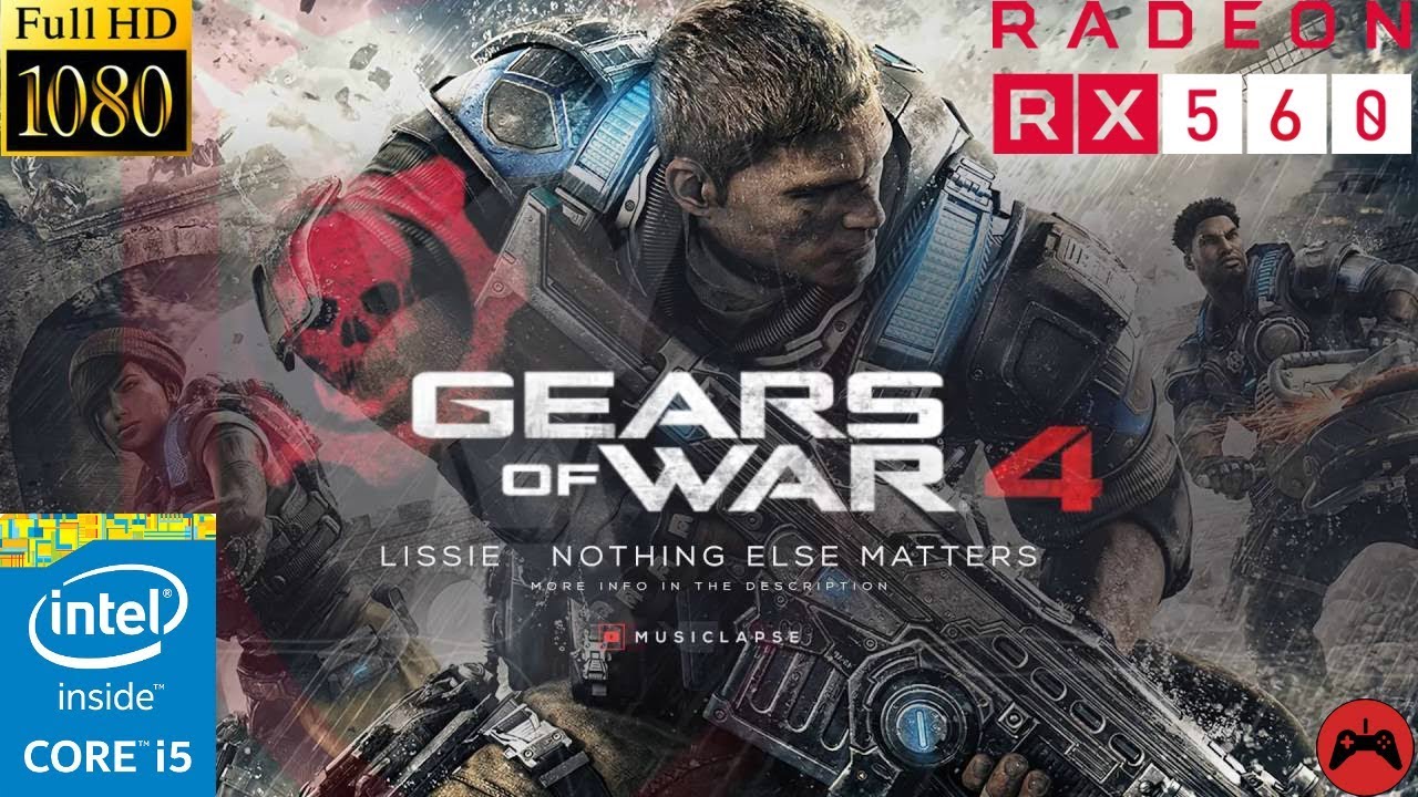 Gears Of War 4 Gameplay, Core I5 3570 + RX 560 4GB