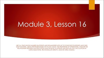 Module 3, Lesson 16 Video
