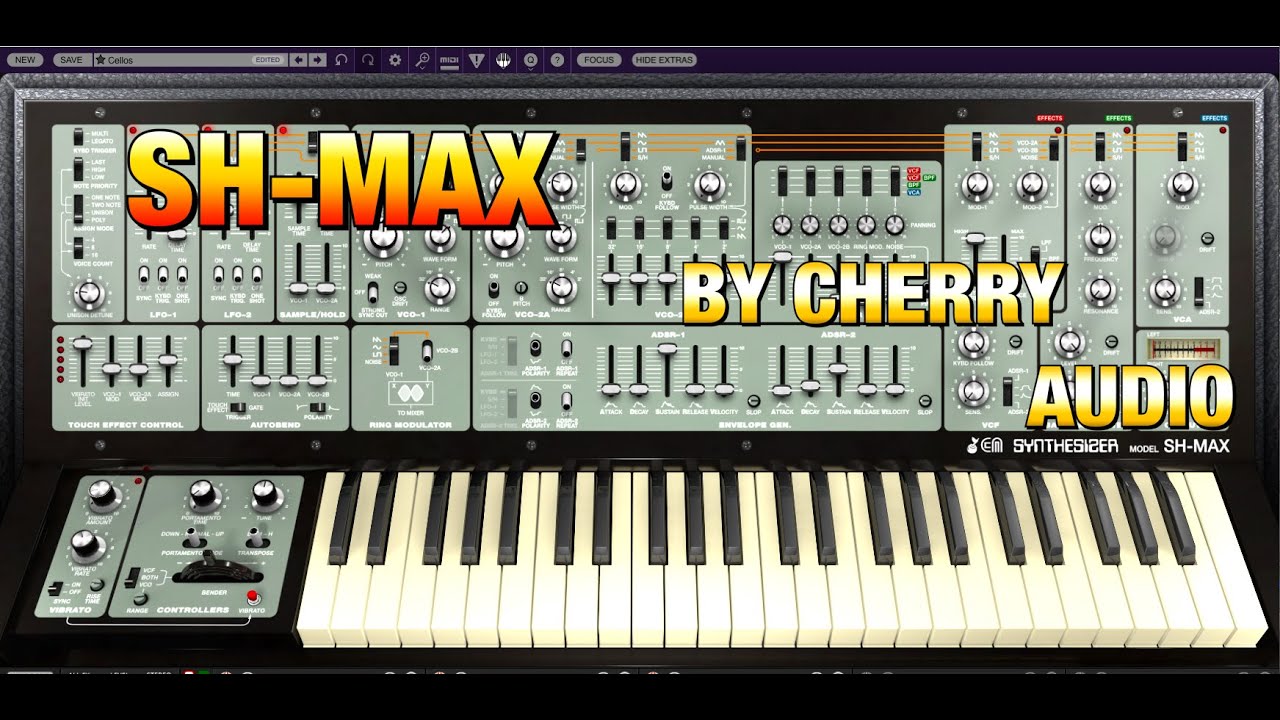 SH-MAX Synthesizer by Cherry Audio - The BIG Sound Test - PC & Mac