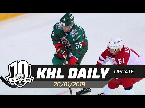 Daily KHL Update - January 21st, 2018 (English)