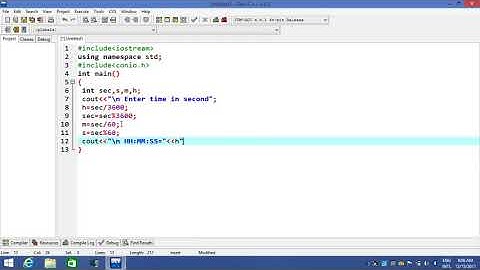 Write A Program That Inputs Time N Seconds And Converts Into Hh Mm And Ss 1