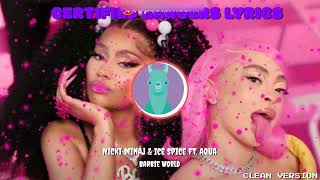 Nicki Minaj \& Ice Spice Ft. Aqua - Barbie World Clean Version