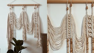 : DIY: Macrame wall hanging with beads