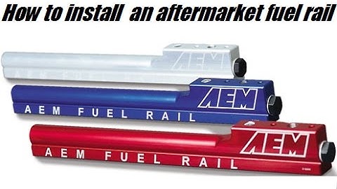 How to install a high pressure aftermarket fuel rail