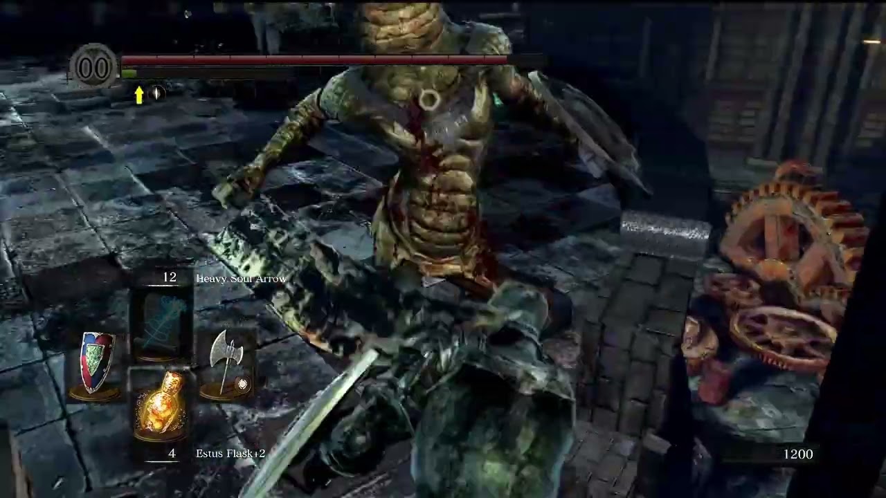 Dark Souls Remastered | Archive Tower Giant Door Key location, starting from prison cell bonfire