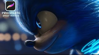 Sonic the Hedgehog(Digital painting)(Procreate) screenshot 2