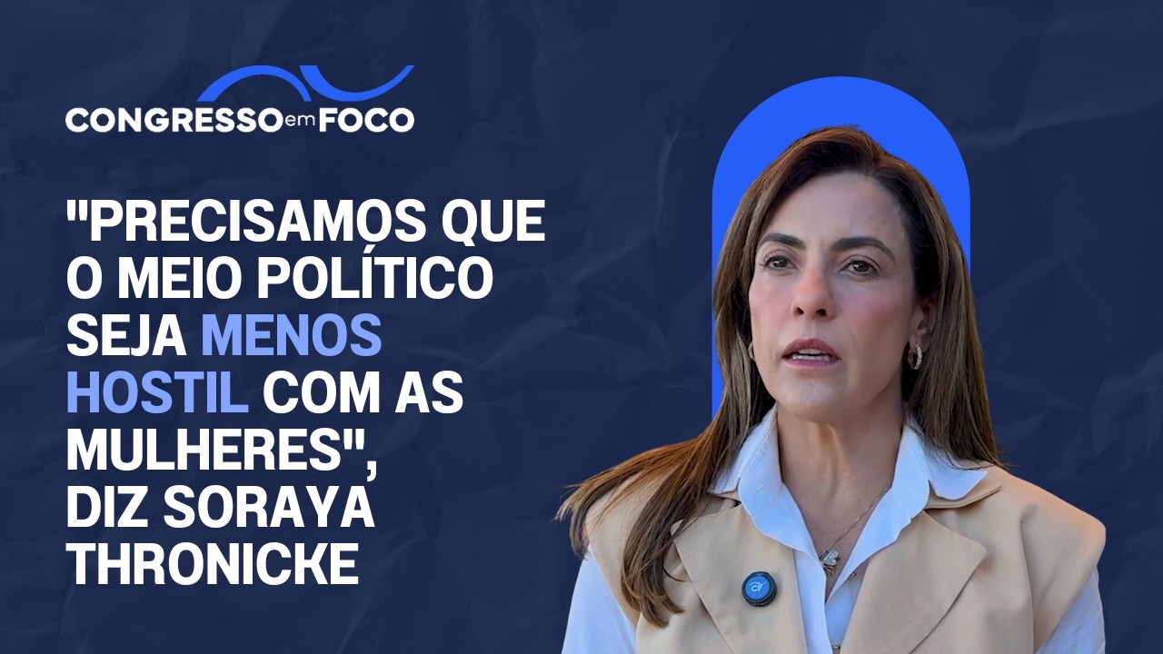 "Precisamos que o meio político seja menos hostil com as mulheres", diz Soraya Thronicke "Precisamos que o meio político seja menos hostil com as mulheres", diz Soraya Thronicke