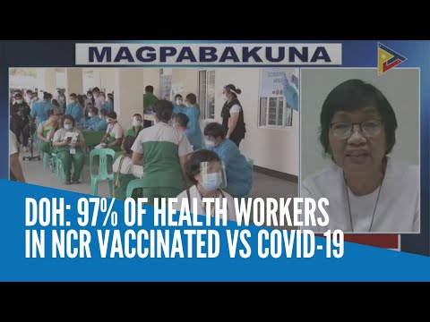 DOH: 97% of health workers in NCR vaccinated vs COVID-19