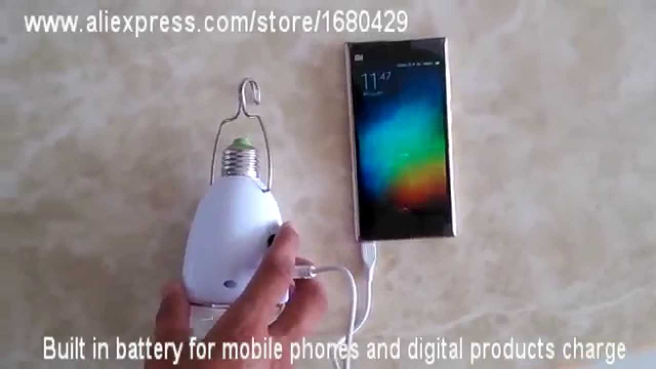 led solar lamp portable source you can charge the phone