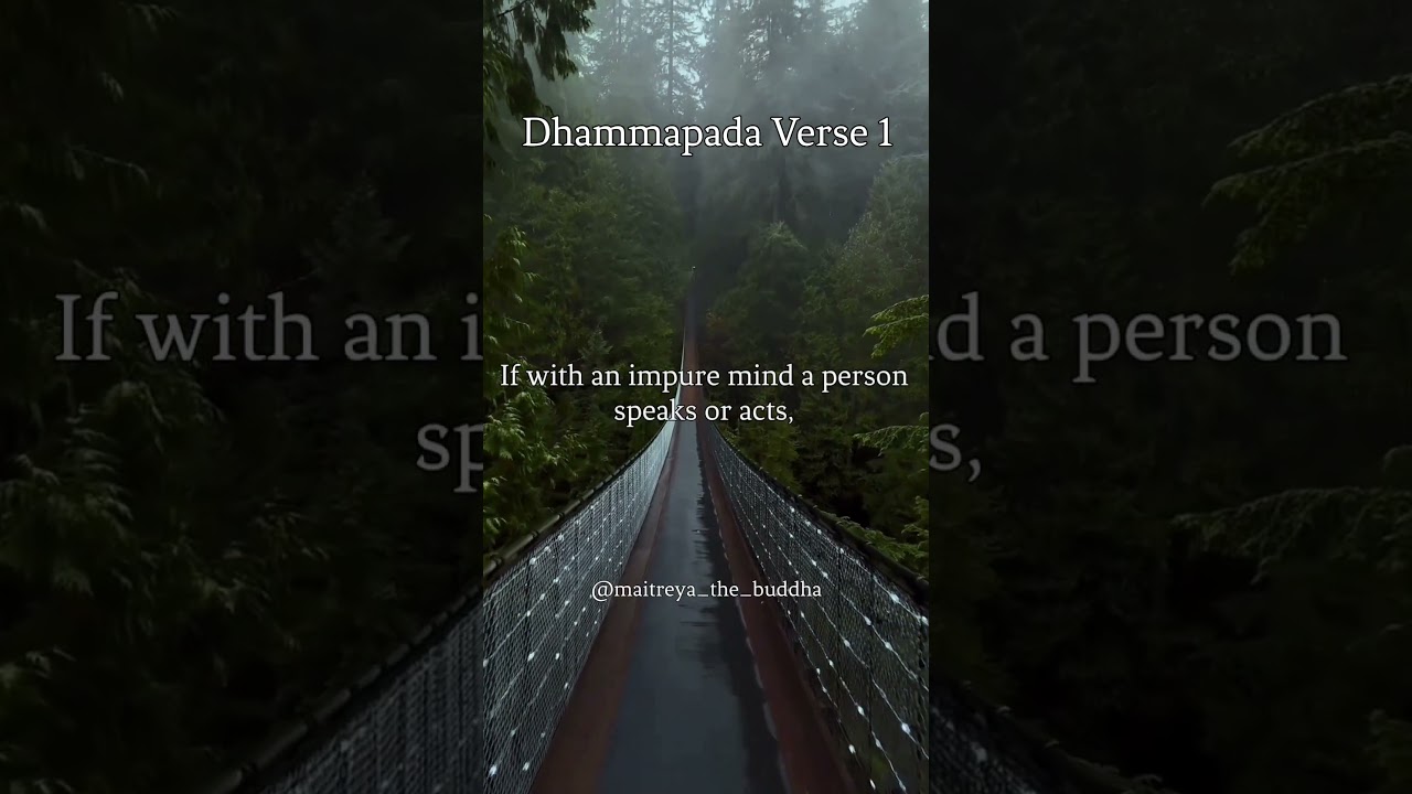 Dhammapada Verse 1 