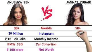 Details Anushka Sen vs Jannat Zubair Full Comparison | Awards | Boyfriend | Cars | Net Worth 2025 Guide