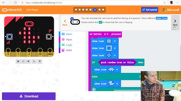 MakeCode for micro:bit - Coin Toss